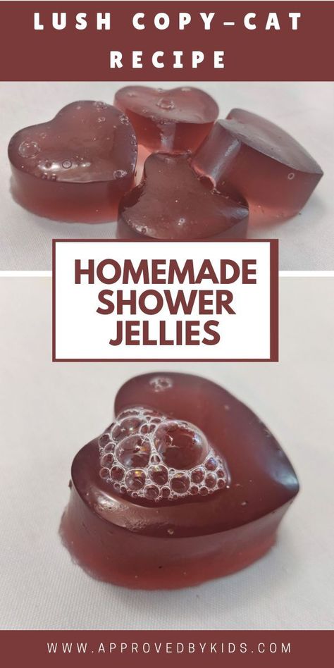 Jelly, Shower Jellies Diy, Lush Shower Jelly, Bath Jellies, Shower Jelly, Diy Jelly, Jelly Soap, Shower Jellies, Bath Bomb Recipes