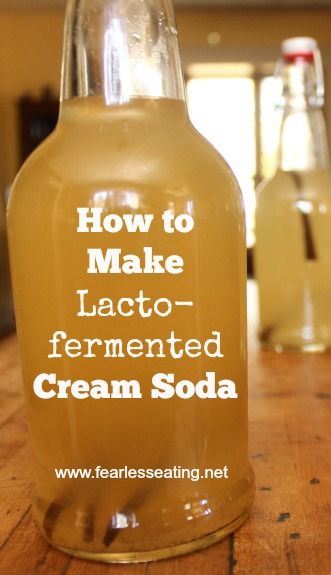 How to Make Lacto-fermented Cream Soda - Fearless Eating Fermented Drinks Recipes, Homemade Cream Soda Recipe, Fermented Soda, Fermented Drinks, Ginger Bug, Cultured Food, Lacto Fermented, Probiotic Drinks, Homemade Soda