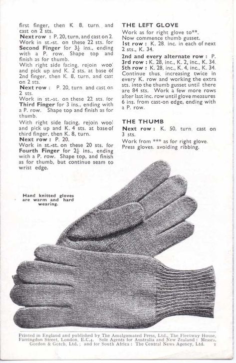 1940s men’s gloves – Bestway 1777 – free vintage knitting pattern – Vintage Knitting Pattern Archive Gift For A Boyfriend, 1940s Men, Knitting Gloves Pattern, Ladies Cardigan Knitting Patterns, Men's Gloves, Glove Pattern, Crochet Gloves Pattern, Poncho Knitting Patterns, Knitting Machine Patterns