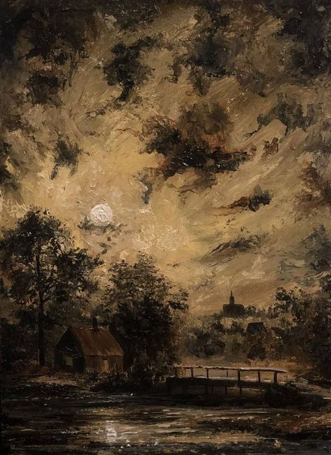 Cozy Landscape, Rennaissance Art, Photos Inspo, Guitar Hero, Search Bar, Aesthetic Painting, Original Landscape Painting, Old Paintings, Ethereal Art