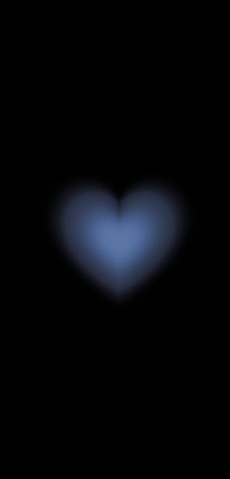 #heart #hearts #blueheart Blurred Hearts Wallpaper, Blue N Black Wallpaper, Black And Blue Aura Wallpaper, Wallpaper Iphone Black Heart, Dark Blue Aesthetic Iphone Wallpaper, A Nice Wallpaper, Blue And Black Iphone Wallpaper, Couple Wallpapers For 2 Phones Heart, I Heart Him Wallpaper