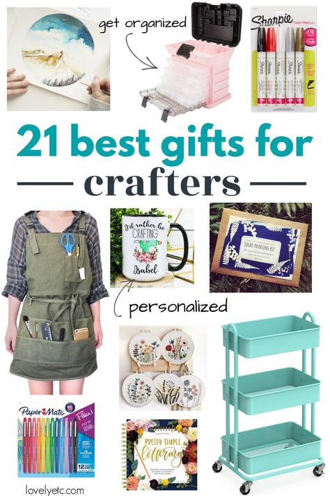 This gift guide for the crafty people in your life includes all kinds of fun and useful things that any crafter would love to open. From must-have craft supplies to fun subscription boxes and cute gear, this list is packed with gift ideas that are sure to inspire creativity. Custom Fabric Labels, Sharpie Paint Pens, Creative Gift Ideas, Crafter Gift, Best Subscription Boxes, Making Resin Jewellery, Useful Things, Budget Gift, Needle Felting Kits