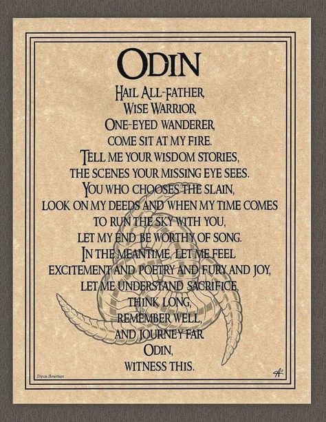 Viking Symbols And Meanings, Odin Norse Mythology, Pagan Spirituality, Viking Quotes, Pagan Gods, Odin God, Norse Myth, Magic Spell Book, Norse Pagan