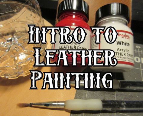 How To Paint Leather, Diy Leather Working, Type Of Paint, Leather Working Projects, Leather Tutorial, Paint Leather, Leather Working Patterns, Diy Leather Projects, Leather Tooling Patterns