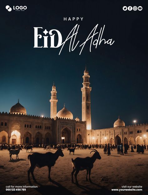 Eid Greetings Design, Eid Adha Design, Eid Mubarak Design Card, Eid Adha Mubarak Design, Eid Poster Design, Eid Al Adha Poster, Eid Al Adha Design, Eid Mubarak Poster, Eid Mubarak Design