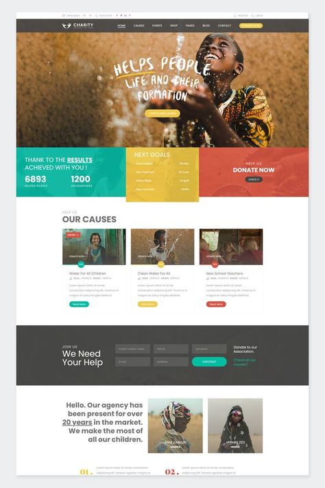 Charity Foundation WordPress Theme Charity Websites, Fundraiser Themes, Charity Foundation, Theme List, Nonprofit Fundraising, Singles Events, Charity Fundraising, Admin Panel, Donate To Charity