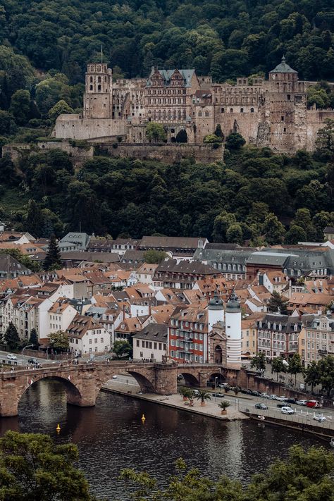 Ausblick auf das Schloss und die Altstadt vom Philosophenweg in Heidelberg Nature, Heidelberg Castle, Heidelberg Germany, Places In Usa, World Most Beautiful Place, Holiday Places, Beautiful Places In The World, Vacation Destinations, Most Beautiful Places