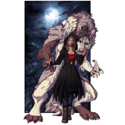 Werewolf And Girl, Lesbian Werewolf, Werewolf Aesthetic Female, Lilith Core, Red Werewolf, Werewolf Woman, Werewolf Love, Werewolf Transformation, Wolf Warrior