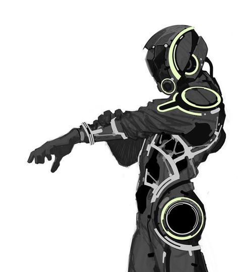 Eva Suit Concept, Unique Character Design Concept Art, Scifi Costume, Eva Suit, Tron Uprising, Concept Art Landscape, Digital Future, Android Art, Arte Robot