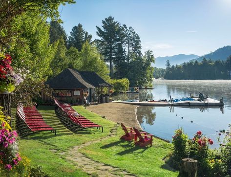 Top 15 Hotels & Resorts for Your Summer Lake Getaway for 2021 – Trips To Discover Nature, Potsdam, Mirror Lake Inn Lake Placid, Cottage Restaurant, Travel Maine, Lake Vacations, Lake Tahoe Resorts, Lake Placid New York, Lake Placid Ny