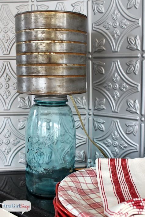 Mason Jar Lamp Shade, Upcycling, Lamp Craft, Shade Tutorial, Light Fixture Makeover, Diy Clocks, Angels Singing, Diy Mason Jar Lights, Jar Projects