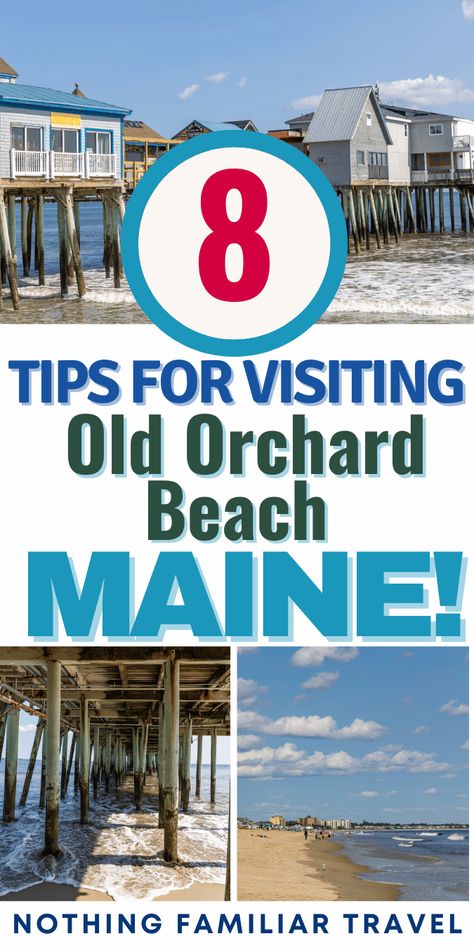 Maine Old Orchard Beach Maine, Maine Beaches, England Travel Guide, Visit Maine, Southern Maine, Old Orchard Beach, New England Road Trip, Maine Vacation, Maine Travel