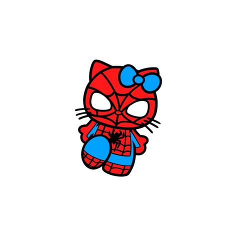 Spider Man Dibujo, Hello Kitty X Spiderman, Hello Kitty Spider Man, Spider Man Hello Kitty, Hello Kitty Spiderman, Kitty Spiderman, Pixel Art Cute, Trippy Iphone Wallpaper, Cute Texts For Him