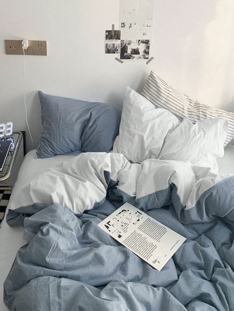 Blue  Collar     Embellished   Bedding