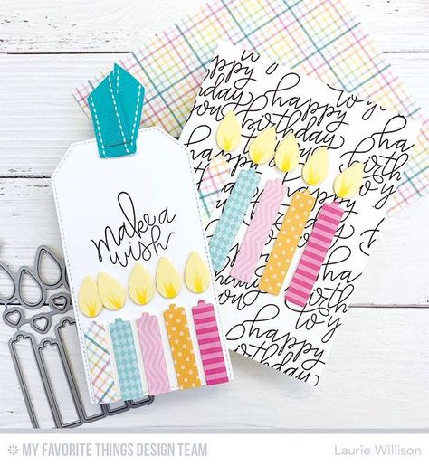 Birthday Gift Tags Diy, Happy Birthday Tag, Gift Tags Birthday, Gift Tag Design, Candle Cards, Handmade Birthday Gifts, Birthday Gift Tags, Gift Tags Diy, Bday Cards