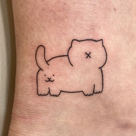 Witchy Vibes Tattoo, Cute Mini Tattoos, Tatuaje Hello Kitty, Funny Small Tattoos, Gotik Tattoo, Tigh Tattoo, Funky Tattoos, Sharpie Tattoos, Cute Little Tattoos