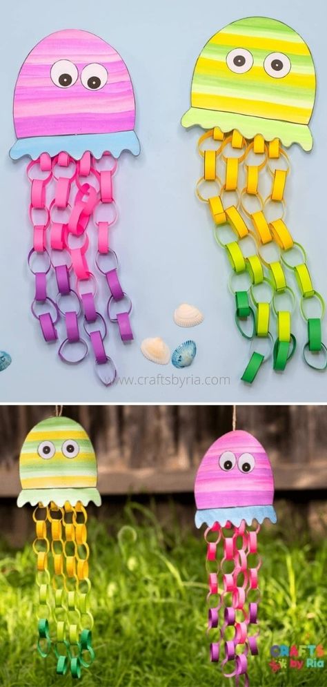 Cute Summer Crafts For Kids, Summer Kids Activities Crafts, Summer Crafts For Toddlers Preschool, Non Messy Crafts For Kids, Easy Summer Arts And Crafts For Kids, Summer Preschool Art Activities, Summer Diy Crafts For Kids, Seaside Crafts For Kids, Summer Art Projects For Kids Preschool