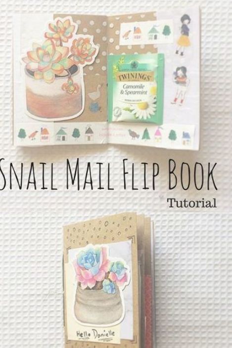 Snail Mail Flipbook Tutorials, Birthday Mail Ideas, Flip Book Ideas, Pen Pal Crafts, Flip Book Tutorial, Penpals Ideas, Snail Mail Printables, Snail Mail Crafts, Snail Mail Ideas