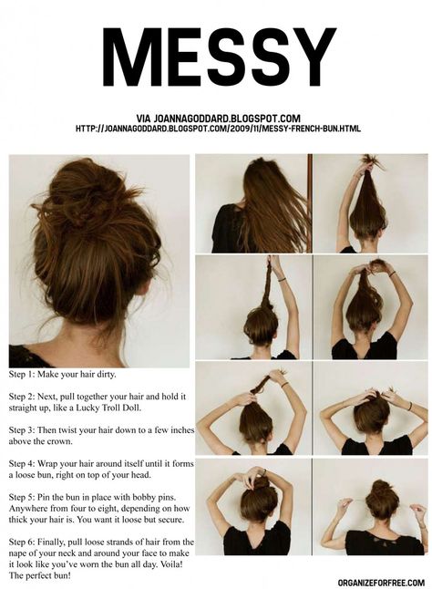 Just another messy bun how to, easy enough. Messy Hair, Chignons, Bohol, Cool Easy Hairstyles, Fesyen Rambut, Bun Tutorial, Easy Hairstyles For Long Hair, Messy Hairstyles, Hair Dos