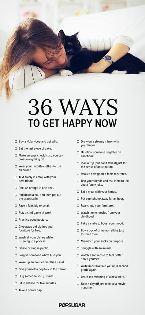 Isn't it ironic how finding the answer to happiness is sometimes just so serious? We try by listening to scientific studies or following positive mantras, but sometimes it's the things you never thought of that can lead to a sunny disposition. Ahead, check out 36 of those unexpected things, and get ready for a whole lotta smiling in 3 . . . 2 . . . 1. Sunny Disposition, Positive Mantras, Spa Water, Mental Training, Get Happy, Healthy Mind, Self Development, The Words, Better Life