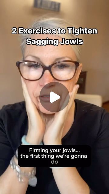 Liz Wadden | Anti-Aging Enthusiast on Instagram: "Want to Reduce Sagging Jowls?   Comment “COURSE” for more info and read this 👇🏼  Did you know that incorporating daily face yoga exercises into your routine can work wonders in combating sagging jowls?   Because Face Yoga:  🌺exercises tone and tighten facial and neck muscles, creating a natural facelift effect and reducing sagging jowls for a youthful appearance.  🌺exercises boost blood flow, delivering nutrients and oxygen to the skin, stimulating collagen production, and enhancing skin elasticity for firmer, lifted jowls.  🌺is targeted exercises for facial muscles. Face yoga strengthens jowl muscles, lifting and tightening them gradually, like a workout routine for your face!  🌺not only enhances physical appearance but also mental w Facial Yoga For Jowls, Sagging Face Exercise, Tighten Face And Neck Skin, Saggy Jawline Exercise, Jaw Workout Facial Exercises, Face Massage For Jowls, Neck Tightening Sagging Skin, Exercise For Jowls, Saggy Jowls Exercise