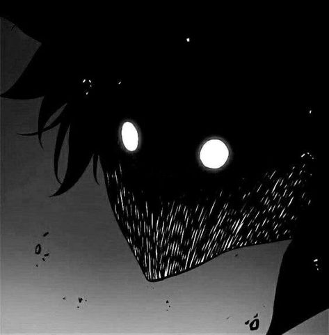 Black, Anime, Eyes Staring, Anime Aesthetic, In The Dark, Anime Character, Black And White, White