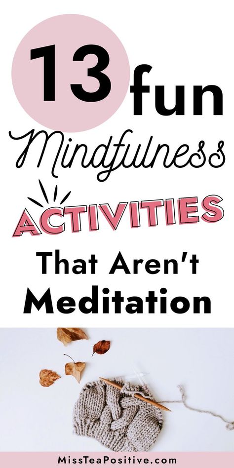 How to relax your mind? How to practice mindfulness everyday? Here are 13 easy & fun mindfulness activities for adults! These include mindful living tricks for women, quick 5-minute mindful activities, mindful exercises for groups, 30-day mindfulness challenge ideas for spring, winter or fall, and tips on how to be mindful at work in your daily life. Mindfullness Activities, Fun Mindfulness Activities, Mindfulness Activities For Adults, Group Activities For Adults, Mindfulness Challenge, How To Relax Your Mind, Retreat Activities, Group Counseling Activities, Mindful Activities