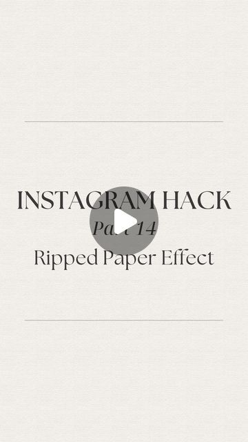 Allison | Instagram Growth & Social Media Marketing on Instagram: "✨Transform any picture with a few simple steps… And for those having a hard time finding effects in your story, here ya go! 👇🏻 ⚡️Lately you can’t find the effects search bar in your stories. So you need to search for it and save it when you’re in reels Here’s a Ripped Paper effect that will make your New Post pop 🍾. Step-by-Step 1. Start in stories, choose a photo, move it to the top part of the page and pick that same photo but flip it upside down, move to the bottom part of page. Save this! 2. Go out and now go into reels and pick that saved photo. Now you can search for effects and save the effect which will show up in your stories the next time you’re there. I chose “Ripped Paper” for this one 3. After you save t Insta Hacks, Paper Effect, Ripped Paper, Instagram Hacks, Marketing On Instagram, Search Bar, Move It, Instagram Growth, Hard Times