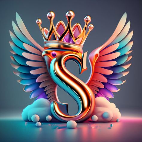 The Letter S Aesthetic, Initial S Wallpaper, S Wallpaper Letter Iphone, Sk Love Wallpaper, S Name Wallpaper Love, S Letter Images Stylish, Spa Materials, Angel Wings Graffiti, Wings Graffiti