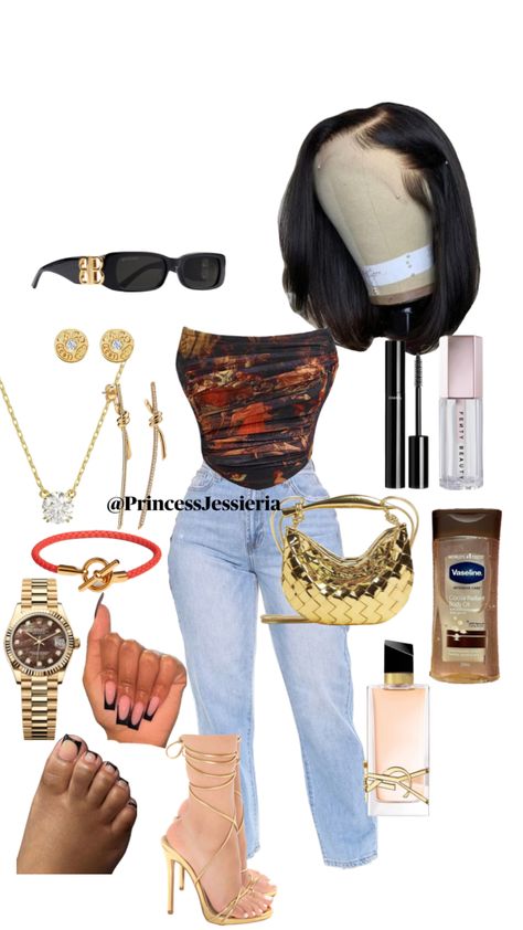 @princessjessieria Senior Brunch Outfit, Fashion Aesthetic Streetwear, Senior Brunch, Summer Outfits Fashion, Baddie Outfits For School, Teen Swag Outfits, Cute Outfits With Jeans, Fasion Outfits, Aesthetic Streetwear