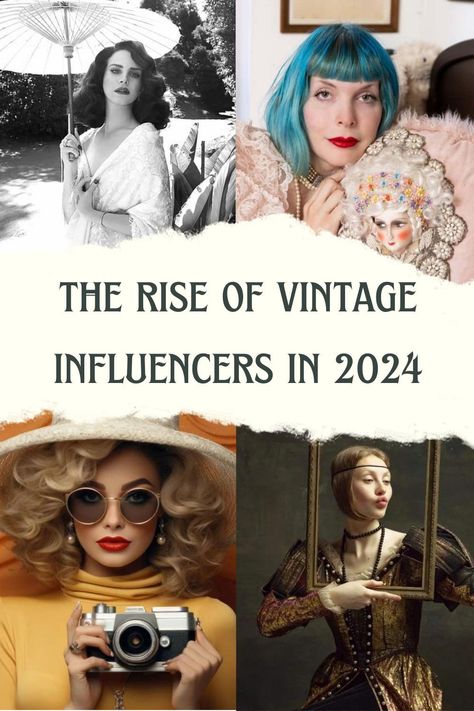 A fascinating trend is gradually taking over the media and fashion space – the rise of vintage influencers. These individuals have given retro styles a new face, establishing a nostalgic attraction that goes hand-in-hand with fashion enthusiasts globally. If want to explore the rise of vintage influencers and their impact in 2024, then this post is for you. Vintage Trends 2024, Classic Fashion Pieces, Retro Wardrobe, 70s Glamour, Secondhand Style, Romantic Period, Retro Styles, Vintage Blog, Fashion Landscape