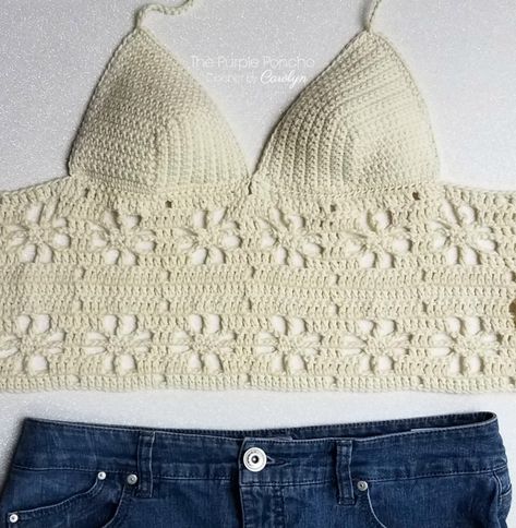 Crochet Festival Top Pattern, Crochet Halter Tops Free, Floral Crochet Pattern, Diy Crochet Top, Crochet Festival Top, Crochet Floral Top, Crochet Halter Top Pattern, Crochet Blouse Pattern, Top Crochet Pattern