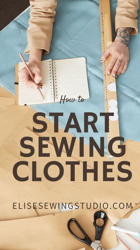 Refashioned Clothes, How To Make Sewing Patterns, Sewing Your Own Clothes, Design Your Own Clothes, First Sewing Projects, Sew Your Own Clothes, Garment Sewing, Start Sewing, Sewing Clothes Women