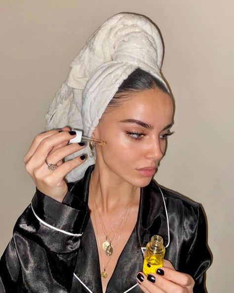 Mariam Mdzevashvili on Instagram: “#My #nighttime #skincare #routine 🖤 Wild-Foraged From Organic Farm In Sicily. @furtunaskin #furtunaskin” Mariam Mdzevashvili, 2024 List, Nighttime Skincare Routine, Straight Teeth, Nighttime Skincare, High Cheekbones, Organic Farm, Insta Inspo, Organic Farming