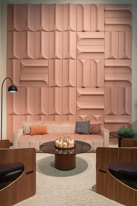 Wall Panel Design, Acoustic Wall Panels, Acoustic Wall, Interior Wall Design, Wall Finishes, Design Del Prodotto, Acoustic Panels, Wall Cladding, Architectural Inspiration