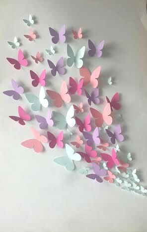 beautiful Origami butterfly from paper scraps Diy Papillon, Diy Butterfly, Origami Butterfly, Diy Bricolage, Paper Butterfly, Paper Butterflies, Butterfly Crafts, Butterfly Wall Art, Butterfly Decorations