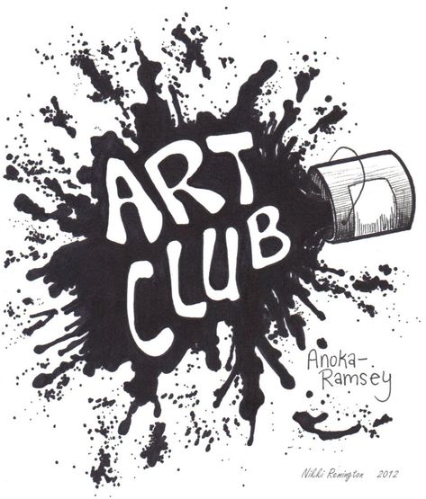 Art Club T Shirt Designs, Club Poster Ideas Schools, Art Club Shirts Design, Art Club Logo Ideas, School Club Flyer Design, Art Club Logo Design, Art Club Tshirt Design Ideas, Art Studio Logo Design Ideas, Art Club Poster Ideas