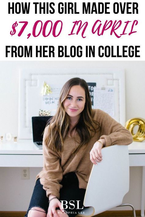 Blogger, By Sophia Lee, discusses how she has been able to make thousands of dollars blogging in college! #blogging #college #money #blog #incomereport Student Debt Payoff, Online Jobs For Teens, Sophia Lee, Blog Income Report, Colorful Outfits, College Money, Jobs For Teens, Budget Planer, Money Making Jobs