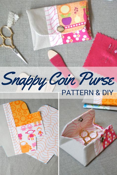 Free Change Purse Pattern, Coin Purses Diy Easy, Diy Change Purse, Coin Purse Pattern Free Sewing, Small Coin Purse Pattern Free Sewing, Change Purse Pattern Sewing, Small Embroidery Projects, Diy Travel Accessories, Purse Patterns Free