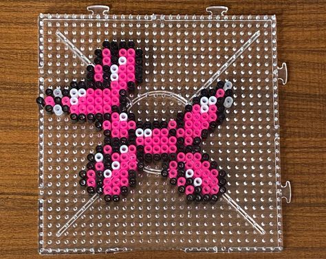 Rooster Perler Bead Patterns, Small Perler Bead Design, Perler Bead Balloon Dog, Balloon Dog Perler Beads, Preppy Perler Beads Ideas, Perler Bead Vegetables, Bead Perler Ideas, Inappropriate Perler Beads, Peeler Bead Template