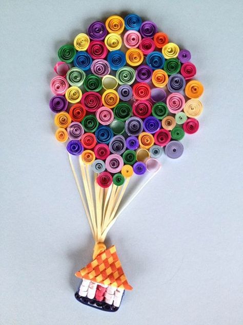 40 Creative Paper Quilling Designs and Artworks Hiasan Dinding Diy, Templat Kotak, Arte Quilling, Hot Air Balloon Adventure, Desain Quilling, Paper Quilling Patterns, Quilled Paper Art, Quilling Craft, Paper Quilling Designs