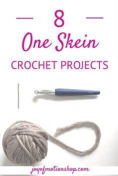 8 One Skein Crochet Projects One Skein Crochet Projects, Scrap Yarn Projects, One Skein Crochet, Selling Crochet, Crochet Socks Pattern, Scrap Yarn, Beginner Crochet Tutorial, Easy Crochet Projects, Crochet Stitches For Beginners