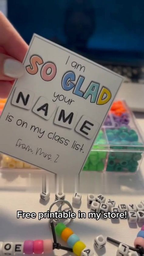 I’m So Glad Your Name Is On My Class List, I'm So Glad Your Name Is On My Class List, Im So Glad Your Name Is On My Class List, Student Keychain Gift, Birthday Gift For Students From Teacher, Meet The Teacher Student Gifts, Meet The Teacher Treats For Students, Meet The Teacher Gifts For Students, Gift From Teacher To Students