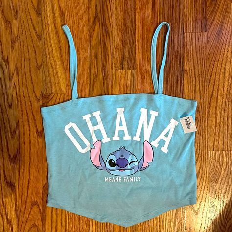 Juniors Medium M Lilo And Stitch Disney Licensed Crop Top New With Tags Smoke And Dog Free Home (Box 16) Lilo And Stitch Clothes, Stitch Inspired Outfits, Lilo I Stitch, Inside Out Coloring Pages, Lilo And Stitch Disney, Lilo And Stitch Cake, Stitch Things, Star Wars Tank Top, Stitch Party