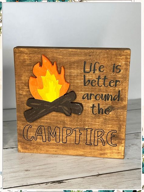 Looking to spruce up your campsite? Check out these 6 creative camp sign ideas for your outdoor adventure! From rustic wooden signs to DIY chalkboard designs, these ideas will add a touch of charm to your camping experience. Get inspired and personalize your campsite with these unique camp sign ideas. Wood Camping Signs, Outdoor Camping Decor Ideas, Camper Theme Decor, Camping Signs Wooden, Camper Signs Diy Ideas, Camp Signs Wooden, Camping Decorating Ideas, Camping Signs Diy, Funny Camping Signs