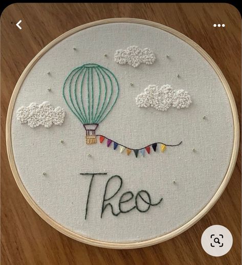 Hand Embroidery For Newborn, Best Selling Embroidery Items, Girly Embroidery Designs, Golden Doodle Embroidery, Baby Boy Embroidery Hoop, Baby Embroidery Ideas Boys, Boy Embroidery Ideas, Boys Embroidery Designs, Embroidery Name Designs