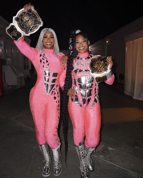 Jade Cargill, Wwe Outfits, Wwe Women's Division, Bianca Belair, Raw Women's Champion, Wwe Female Wrestlers, Black Femininity, Big Three, Wwe Womens