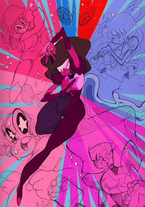 Then what is your hand for? : Photo Garnet Steven Universe Fanart, Steven Universe Garnet, Garnet Steven, Cristal Gems, Garnet Steven Universe, Steven Universe Wallpaper, Steven Universe Drawing, Space Rocks, Steven Universe Characters