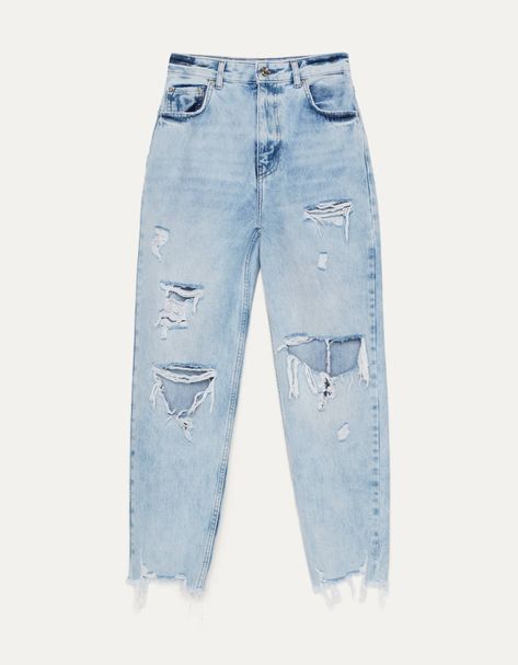 Cute Ripped Jeans, Mom Fit Jeans, Jean Mom, Mode Kimono, Ripped Mom Jeans, Jeans Mom, Mom Jean, Cute Jeans, Fashion Hacks Clothes