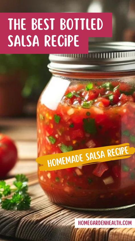 Best Bottled Salsa Recipe - Best Homemade Salsa for Canning Ninja Salsa Recipe, How To Make Salsa Homemade, Home Made Salsa Recipe, Award Winning Salsa Recipe, Canning Salsa Recipes, Salsa Recipe Homemade, Homemade Salsa For Canning, Diy Salsa, Cooked Salsa